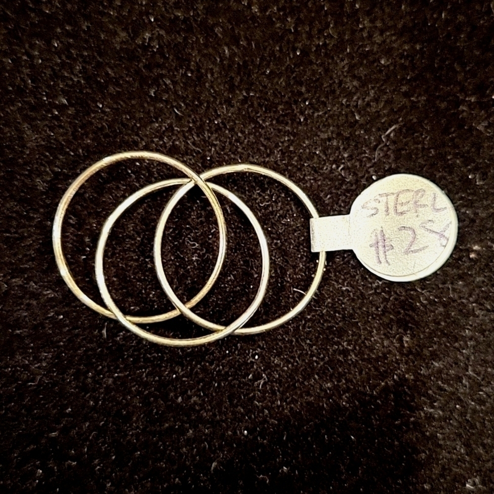 Sterling Silver Intertwined Rings